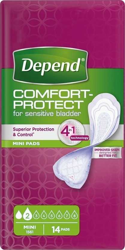 Depend Pads Mini inkontinenční vložky ženy 14 ks