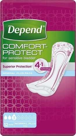Depend Pads Normal Plus inkontinenční vložky ženy 12 ks