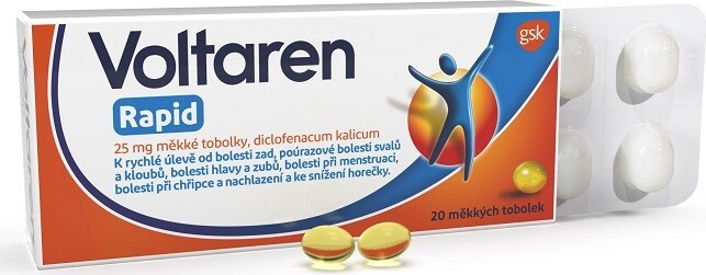 VOLTAREN RAPID 25MG měkké tobolky 20 I