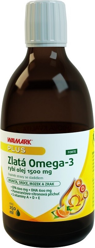 Walmark Zlatá Omega 3 Forte 1500mg 250ml