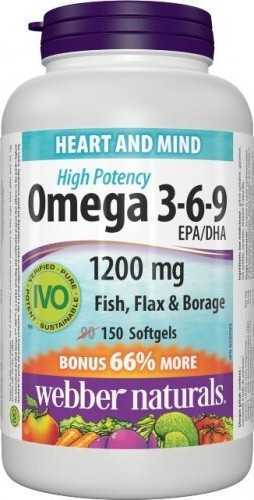 Webber Naturals Omega 3-6-9 1200mg tob.150