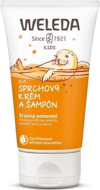 Weleda 2 v 1 sprchový krém a šampon Šťastný pomeranč 150 ml