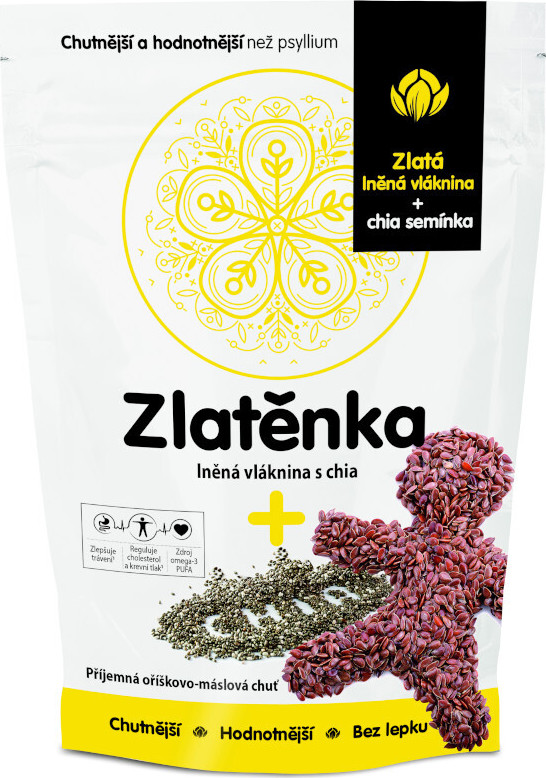 Zlatěnka lněná vláknina a chia 300g