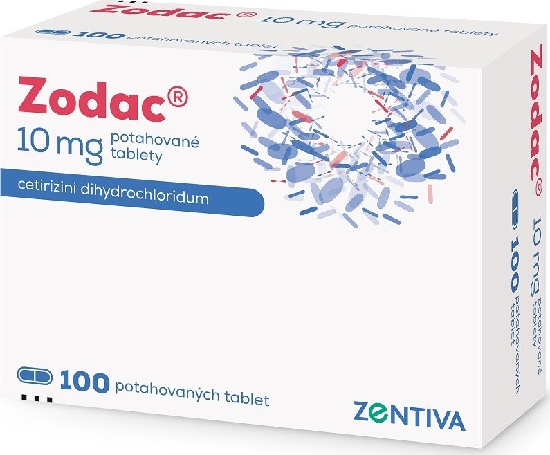 ZODAC 10MG potahované tablety 100