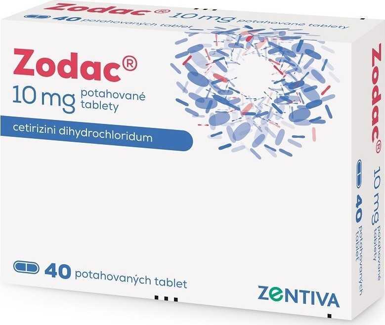 ZODAC 10MG potahované tablety 40