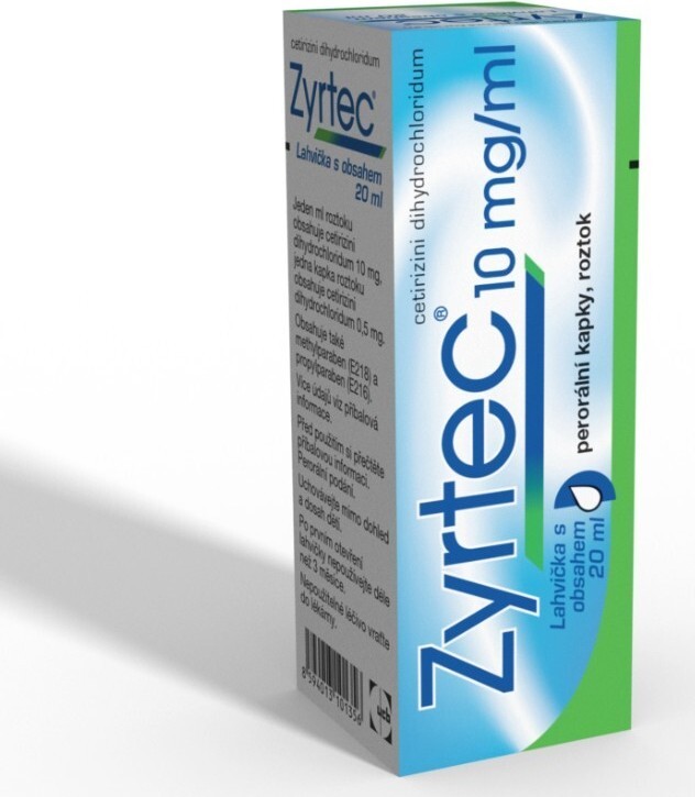 ZYRTEC 10MG/ML perorální kapky