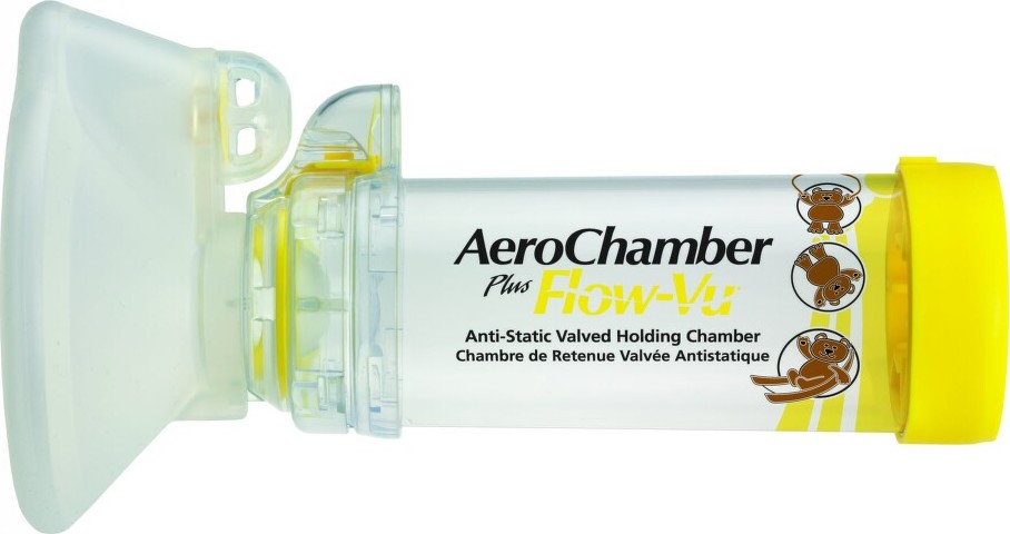 AeroChamber Plus Inhalační nástavec s chlopní a maskou pro děti