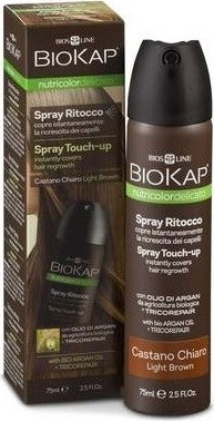 BIOKAP Spray Touch Up krycí sprej Hnědý světlý75ml
