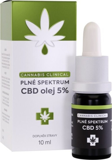 Cannabis Clinical Plné spektrum CBD olej 5% 10ml