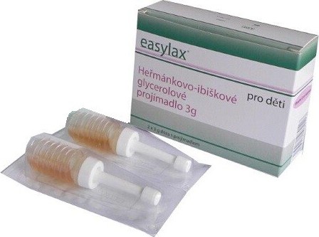 Easylax Mikroklystýr Dětské glycerolové projímadlo heřmánek a sléz 2 x 3 g