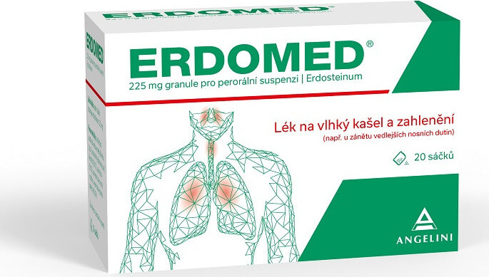 ERDOMED 225MG perorální zrněné prášky pro přípravu suspenze 20