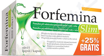 Forfemina Slim odvodnění těla 25% GRATIS 75 kapslí