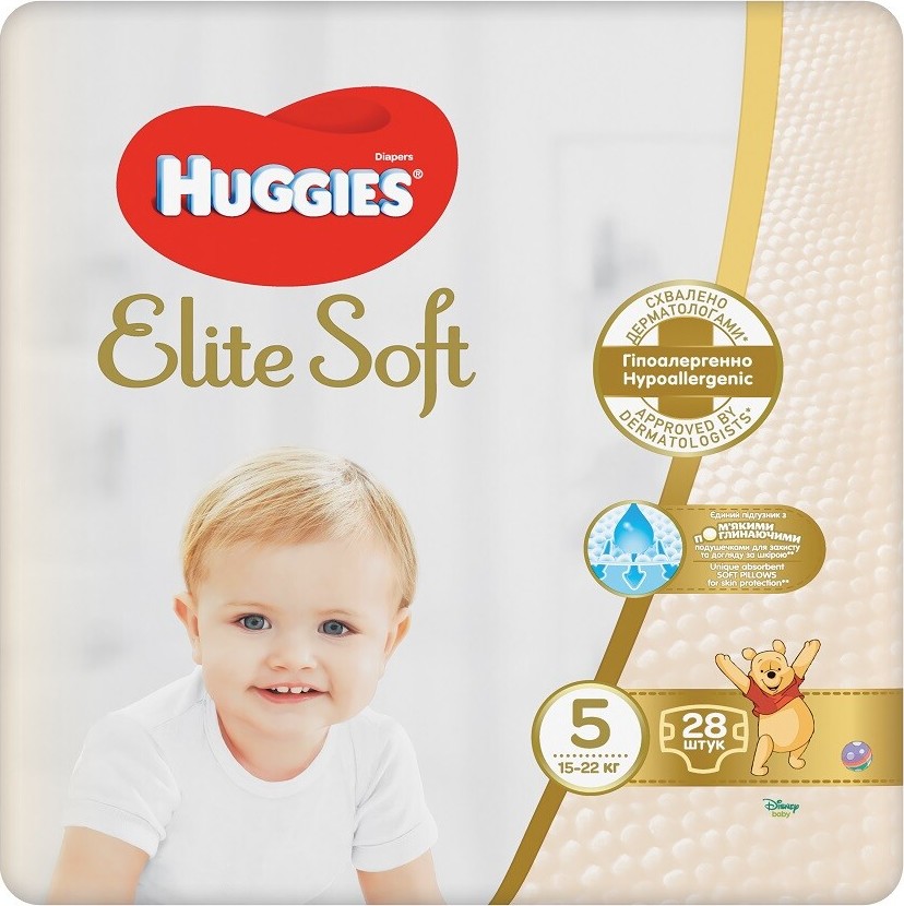HUGGIES Elite Soft 5 15-22kg 28ks