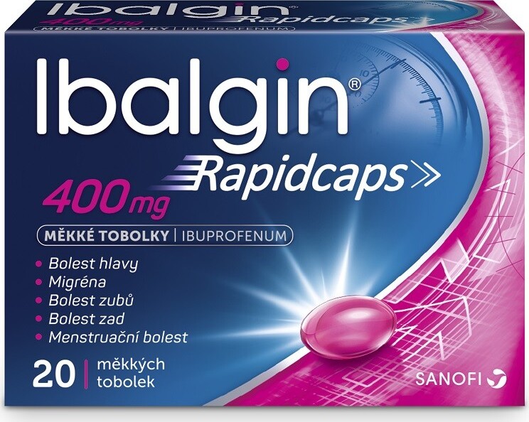 IBALGIN RAPIDCAPS 400MG měkké tobolky 20