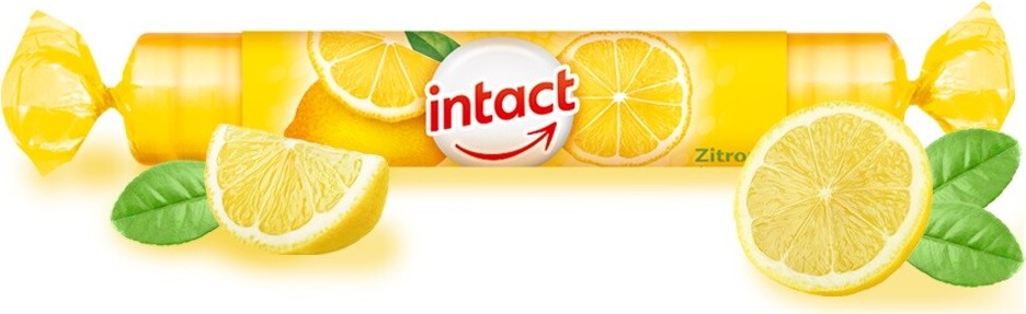 Intact hroznový cukr s vitamínem C citrón 40g