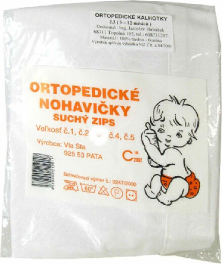 Kalhotky ortopedické kojenecké vel.č.2 suchý zip