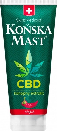 Koňská mast s CBD hřejivá 200 ml