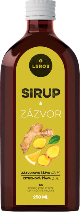 LEROS Sirup zázvor 250ml