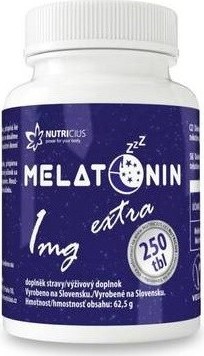 Melatonin 1mg extra tbl.250