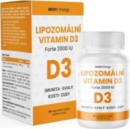 MOVit Lipozomální Vitamin D3 Forte 2000 IU cps. 60