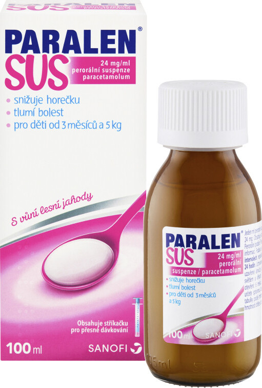 PARALEN SUS 24MG/ML perorální suspenze 100ML