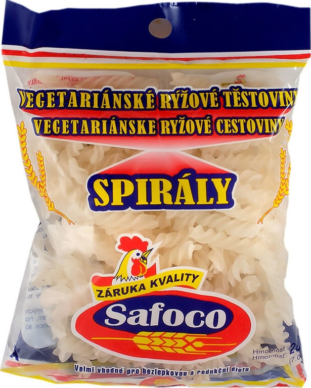 Rýžové těstoviny Spirály 200g