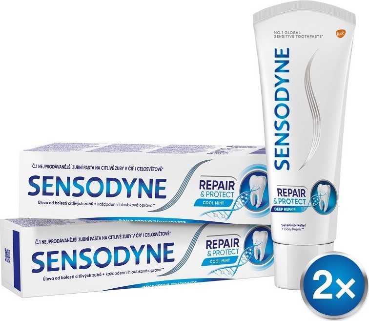 Sensodyne zubní pasta Repair&Protect 75ml - balení 2 ks