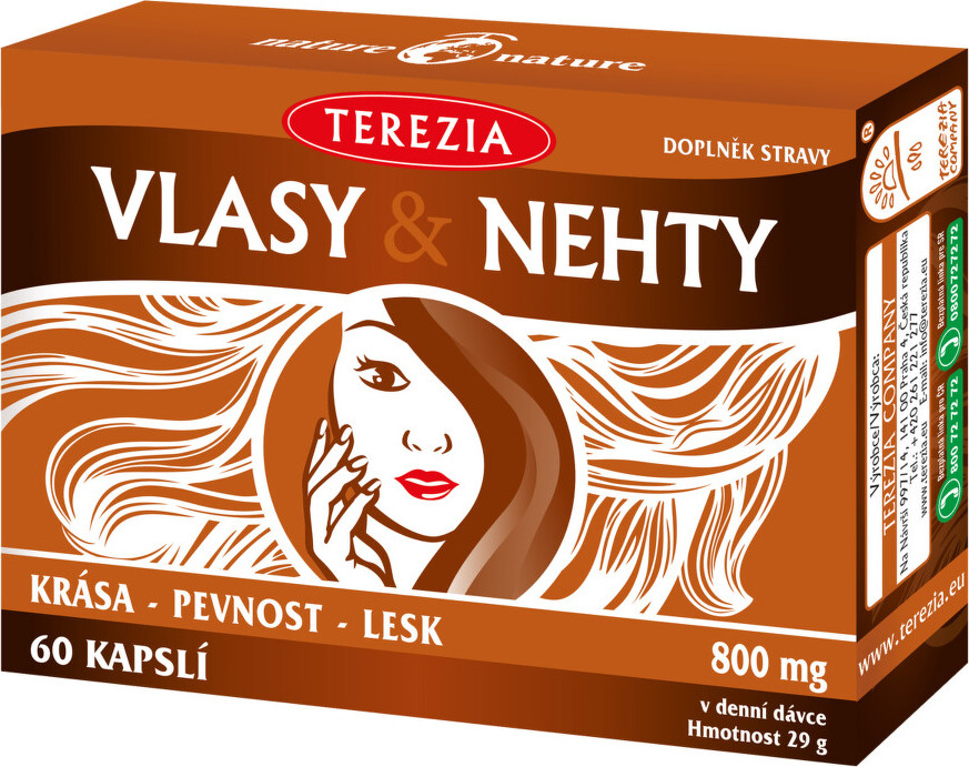 TEREZIA Vlasy & Nehty 60 kapslí