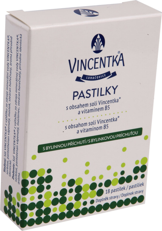 Vincentka pastilky bylinné 18ks