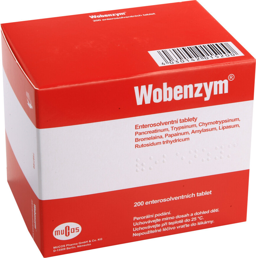 WOBENZYM enterosolventní tableta 200 II