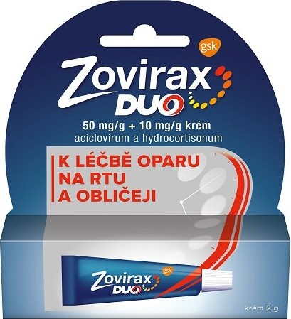 ZOVIRAX DUO 50MG/G+10MG/G krém 1X2G II