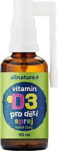 Allnature Vitamin D3 pro děti sprej 50ml