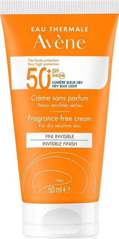 AVENE Sun Krém bez parfemace SPF50+ 50 ml