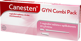 CANESTEN GYN COMBI PACK vaginální krém a tableta