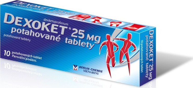 DEXOKET 25MG potahované tablety 10 II