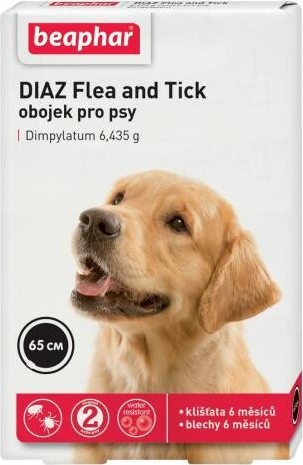 DIAZ Flea and Tick 6.435g obojek pro psy 65cm