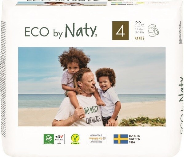 Eco by Naty plenkové kalhotky Maxi 8-15kg 22ks