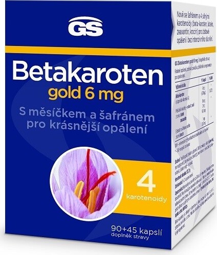 GS Betakaroten gold 6mg cps.90+45 - balení 2 ks