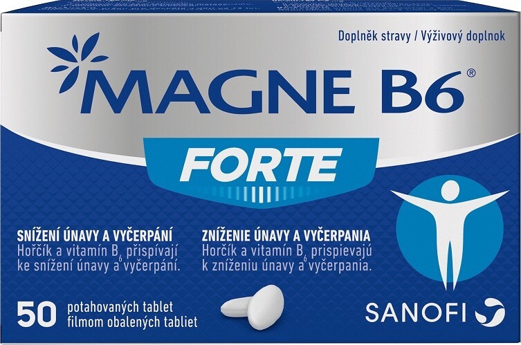 Magne B6 Forte 50 tablet - balení 2 ks