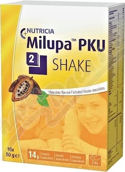 MILUPA PKU 2 SHAKE ČOKOLÁDA perorální prášek pro přípravu roztoku 10X50G