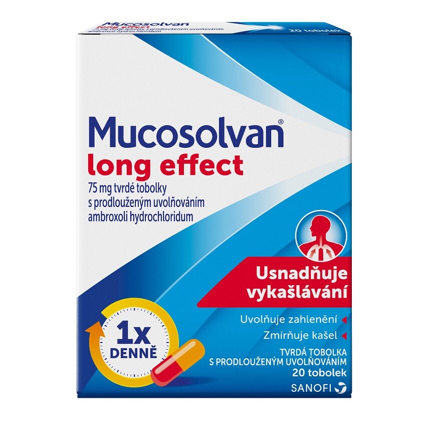 MUCOSOLVAN LONG EFFECT 75MG tvrdé tobolky s prodlouženým uvolňováním 20