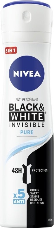 NIVEA Black&White Pure AP sprej 150ml 82230