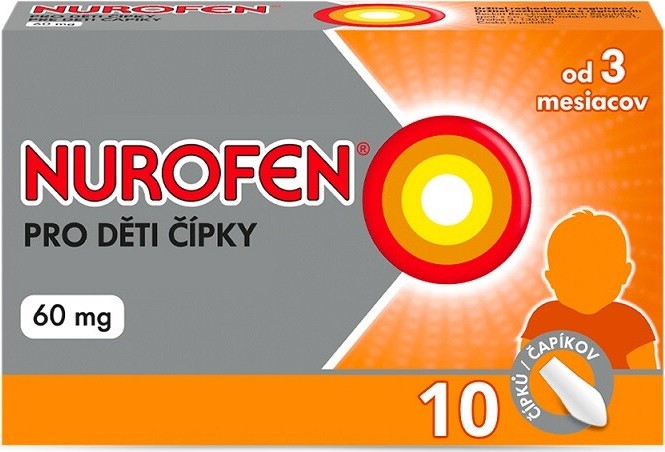 NUROFEN PRO DĚTI 60MG čípek 10