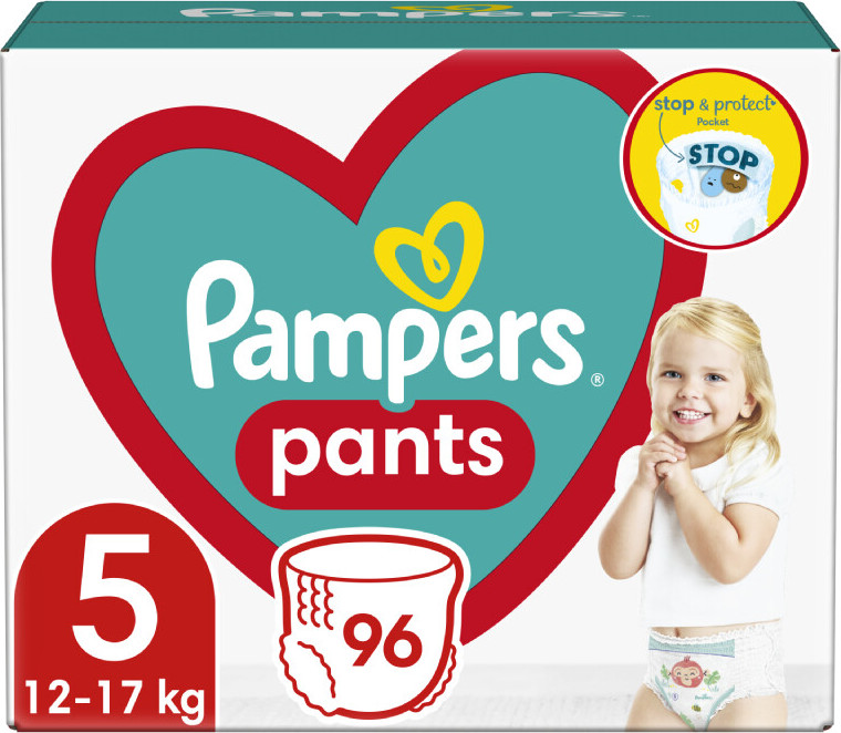 Pampers Pants Kalhotkové plenky velikost 5 Junior 12-17kg Mega Box 96 ks