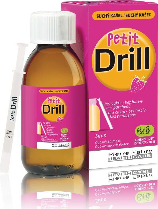 Petit Drill Sirup na suchý kašel 125ml