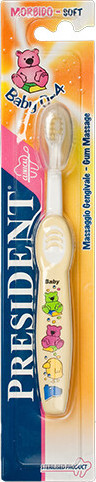 PRESIDENT dětský zubní kartáček Baby 0-4roky Soft