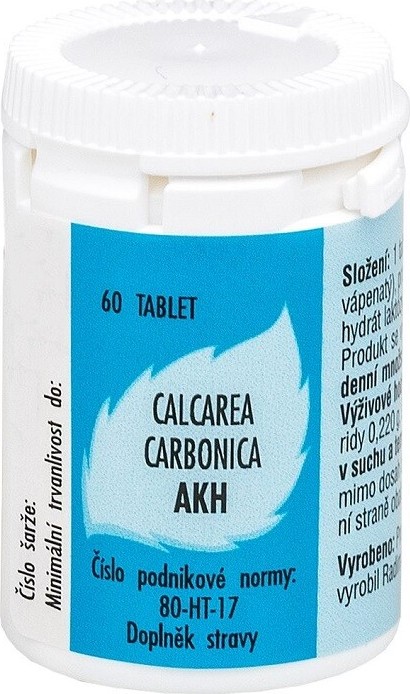 Radim Bakeš Galenická laboratoř Ostrava AKH Calcarea carbonica 60 tablet
