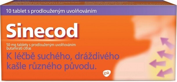 SINECOD 50MG tablety s prodlouženým uvolňováním 10