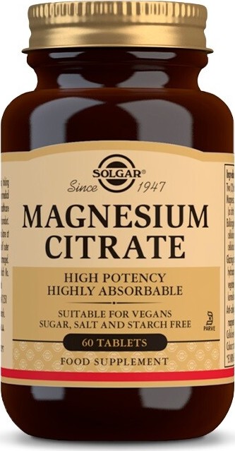 Solgar Magnesium Citrate 200 mg tbl.60