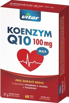 VITAR Koenzym Q10 100mg + Selen + Vitamin E + Thiamin 60 kapslí